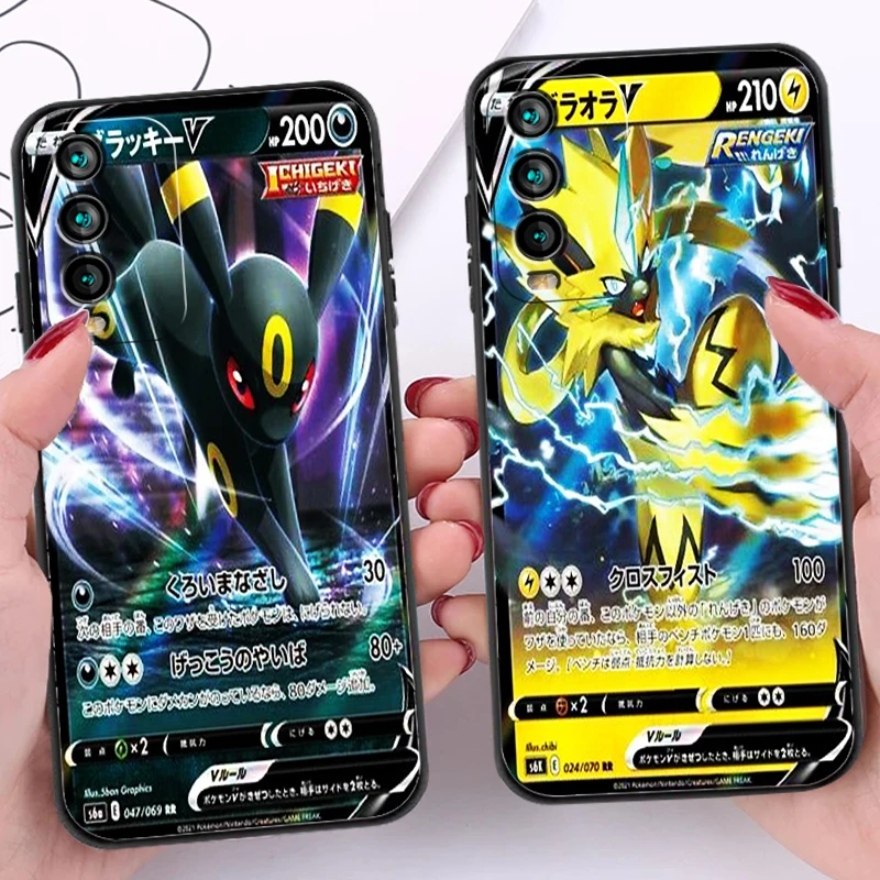

Pokémon Flash Card Phone Cases For Xiaomi Redmi 10 Note 10 10 Pro 10S Redmi Note 10 5G Coque Carcasa Soft TPU Back Cover