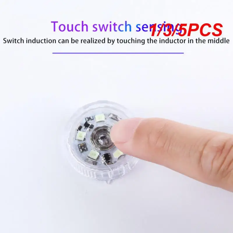 

1/3/5PCS Mini Led Night Light Touch Sensitive Small Lamp Car High Brightness Bedside Indoor Lighting Reading Kitchen Cabinets