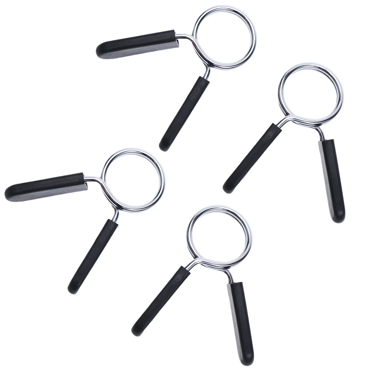 

4PCS 25mm Dumbbell Barbell Clamps Spring Clip Collars for Powerlifting Cross Fit Weightlifting Gym