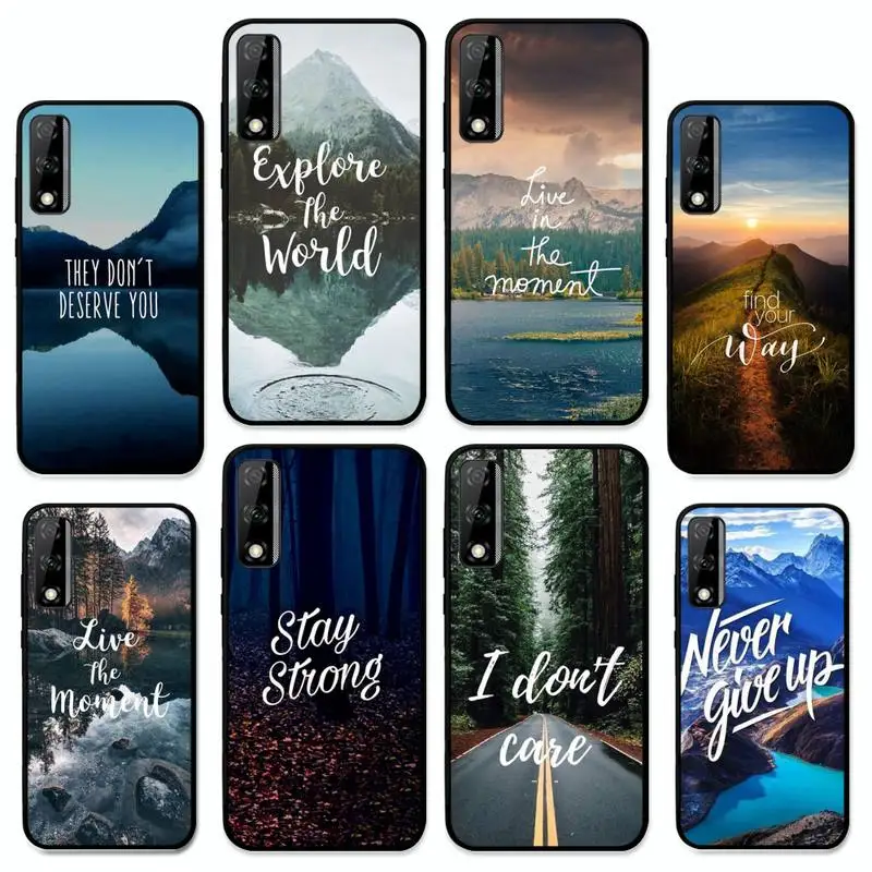 

Mountain Sea Beach Travel Phone Case for Huawei Y 6 9 7 5 8s prime 2019 2018 enjoy 7 plus