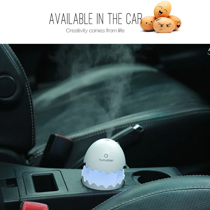 

White Dolphin Humidifier Bedroom Home Appliance Difuser Ultrasonic Humidifier Car Air Freshener With Led Night Light