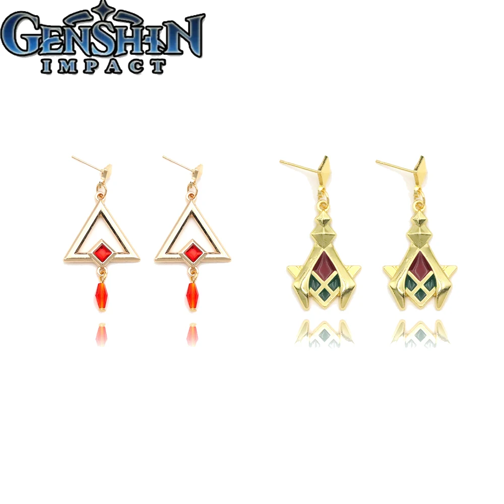

Game Genshin Impact Kaveh Earrings Cosplay Kaveh Tartaglia Venti Kaeya Pendant Prop Earring for Women Men Fashion Jewelry