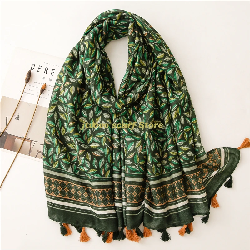 

180*90Cm New Fashion Million Polka Floral Fringe Viscose Shawl Scarf Lady High Quality Wrap Headband Bufandas Muslim Hijab Sjaal