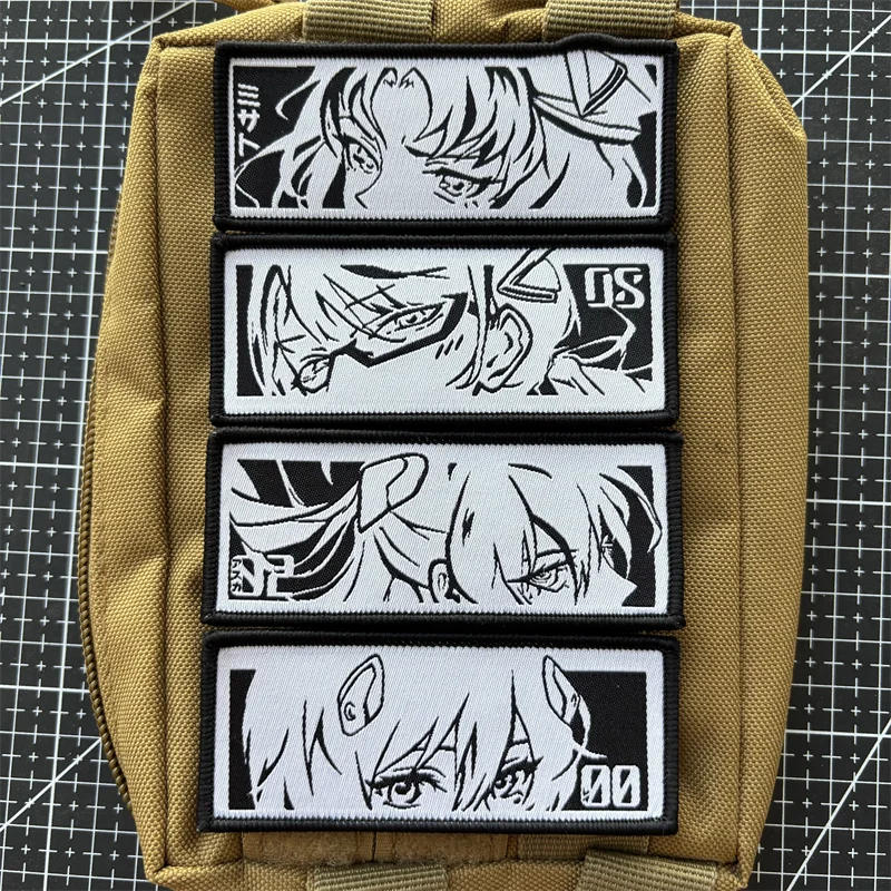 Наклейка на одежду в стиле аниме Аска Рей глаза