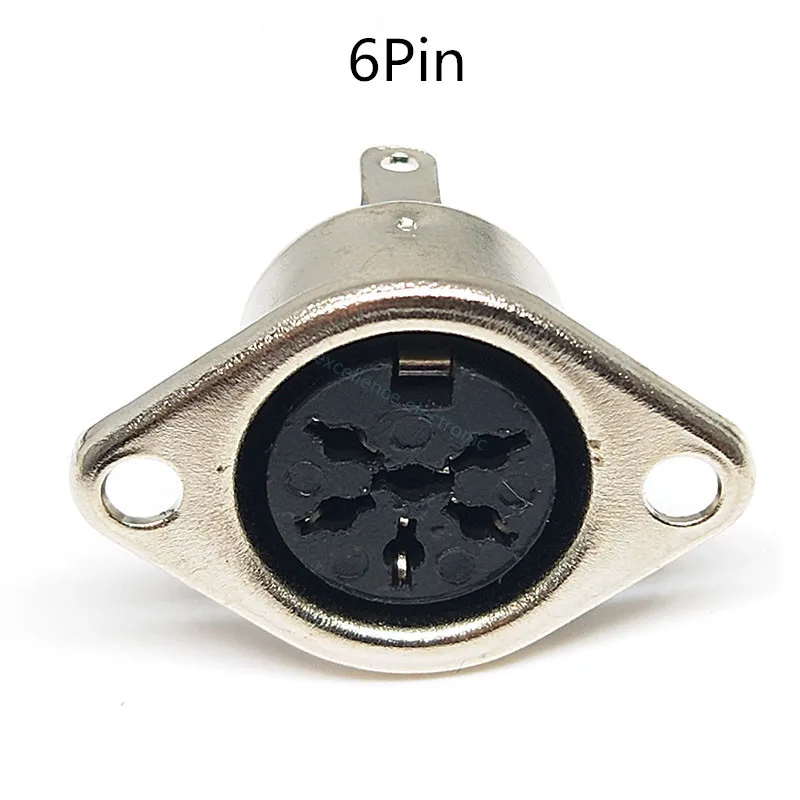 Разъем DIN 3 4 5 6 7 8 контактов металлический для монтажа на панели шт.