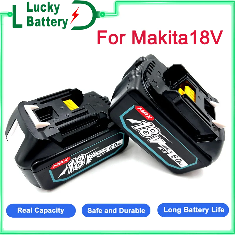 

Аккумуляторная батарея Lucky Tool 6,0 Ач, сменная батарея 18 в для Makita BL1860 BL1850B BL1850 BL1840 BL1830 BL1820
