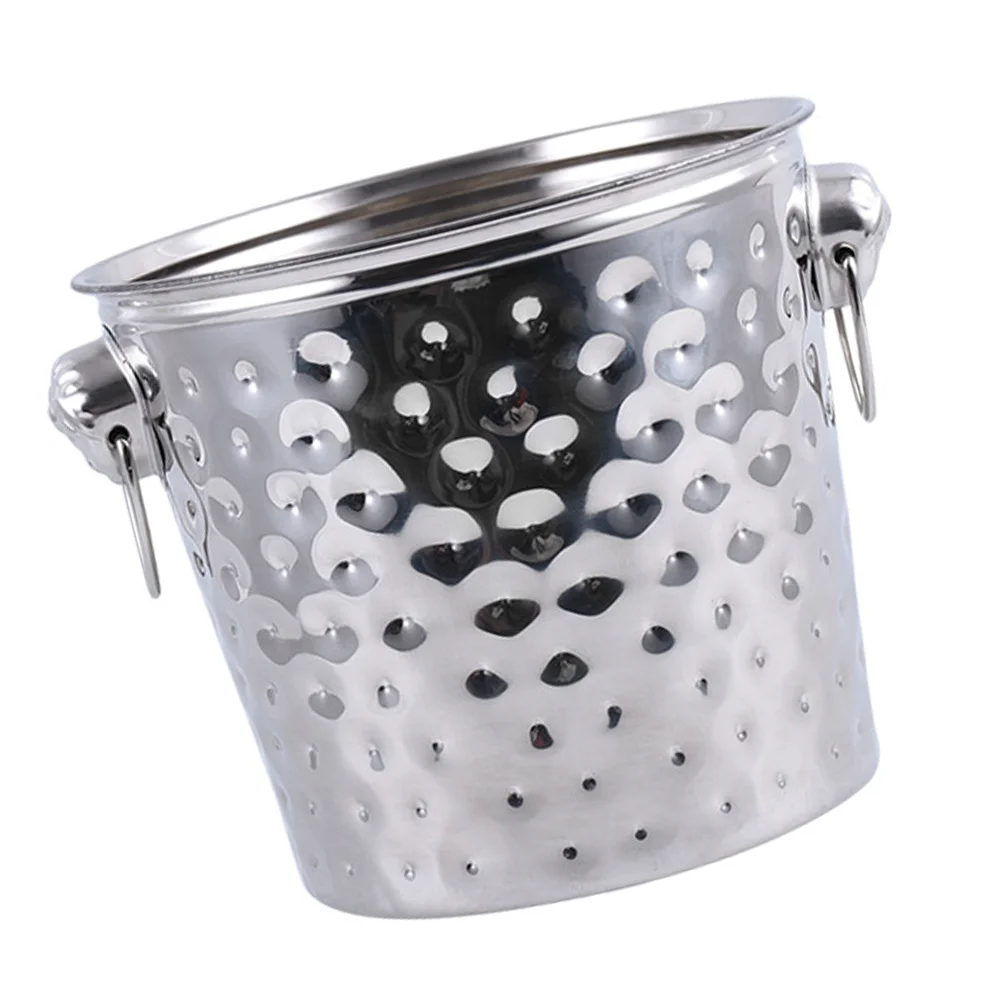 

Hammer Ice Bucket Beer Stainless Steel Cooling Bar Beverage Cube Storage Iced