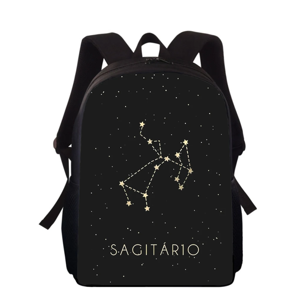 12 constellations fashion art 15” 3D Print Kids Backpack Primary School Bags for Boys Girls Back Pack Students School Book Bags