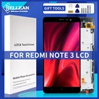 ЖК-дисплей с сенсорной панелью и дигитайзером в сборе для Xiaomi Redmi Note 3, 150 мм, 5,5 дюйма, замена, бесплатная доставка, с рамкой