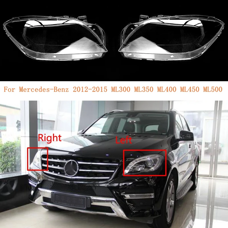 

Крышка для автомобильной фары, стеклянные автомобильные крышки для объектива Mercedes-Benz M-Class ML W166 ML300 ML350 ML400 ML450 ML500 2012-2015