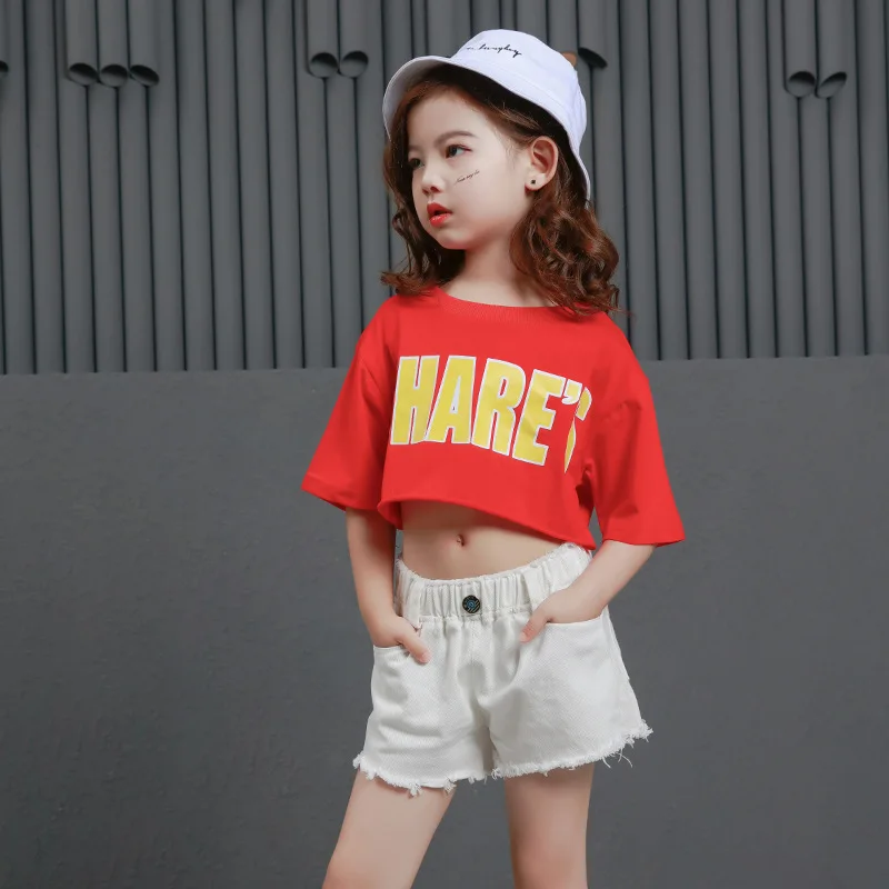 

Kids Hip Hop Clothing Dance Costume for Girls Jazz Dance Competition Costume Ballroom Modern Performance Wear Street Dance Suit