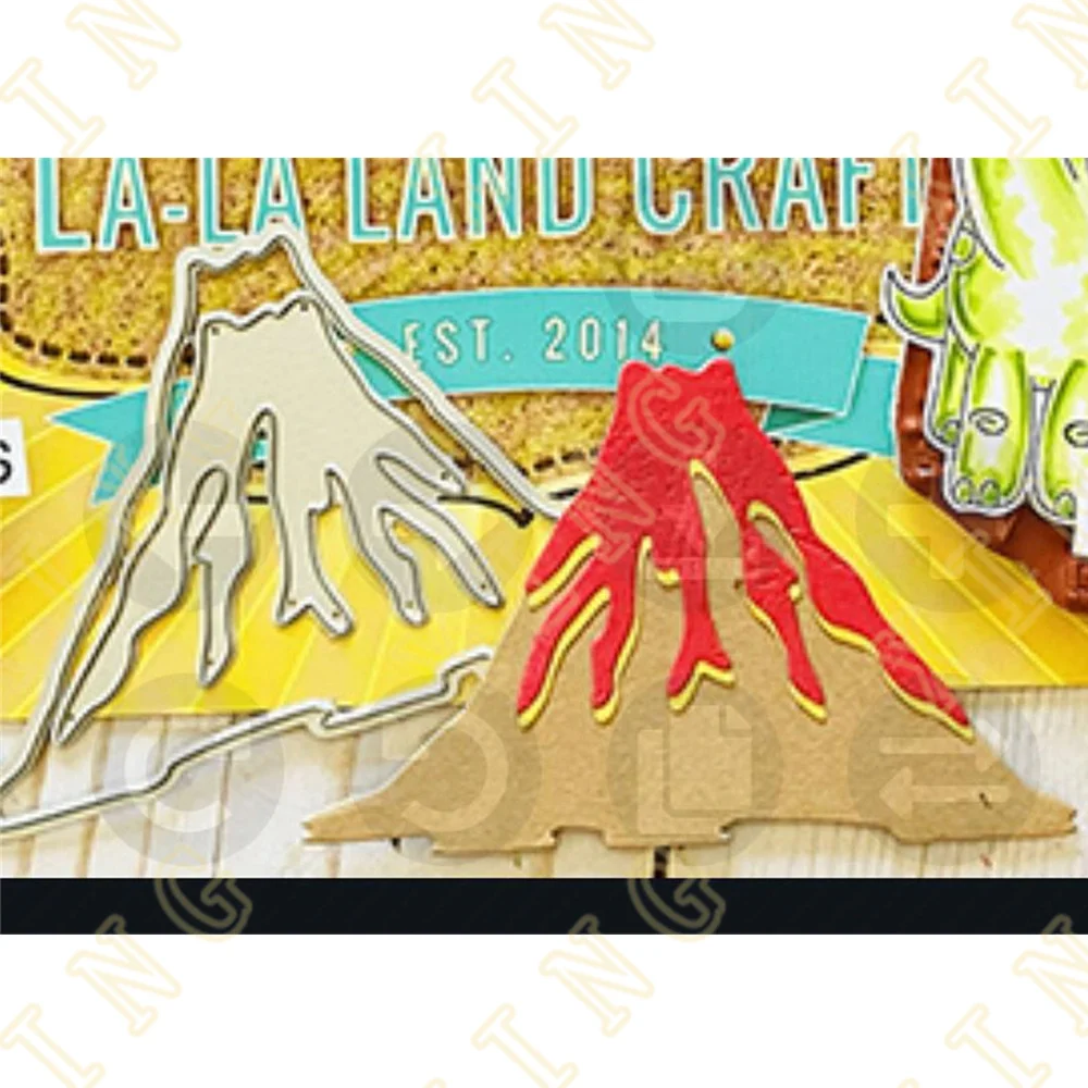 

Metal Craft Cutting Dies Diy Scrapbook Paper Diary Decoration Card Handmade Embossing New Product for 2022 Volcano Die Arrival