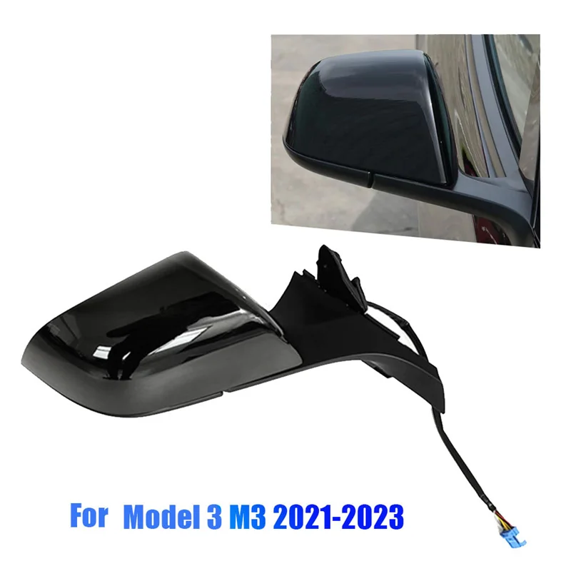 Right Door Rearview Mirror Assembly 1110784 1521929 for Model 3 M3 2021-2023 Power Folding Heating