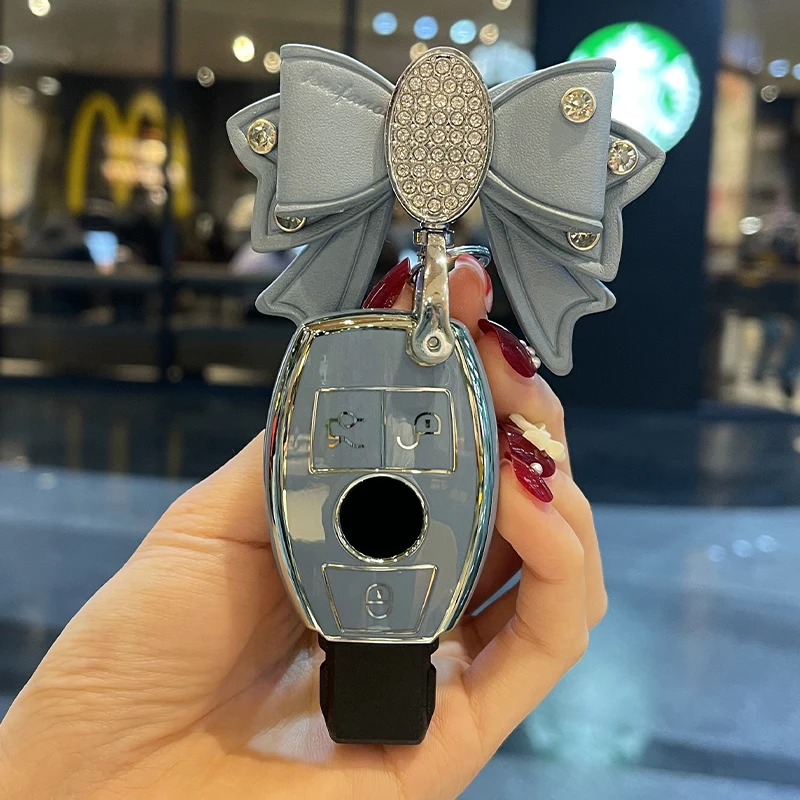 

Модный чехол для автомобильного ключа с дистанционным управлением из ТПУ, чехол для Mercedes Benz A C E S G Class GLA CLA GLK GLC CLS W204 W463 W176 W251 W205 AMG