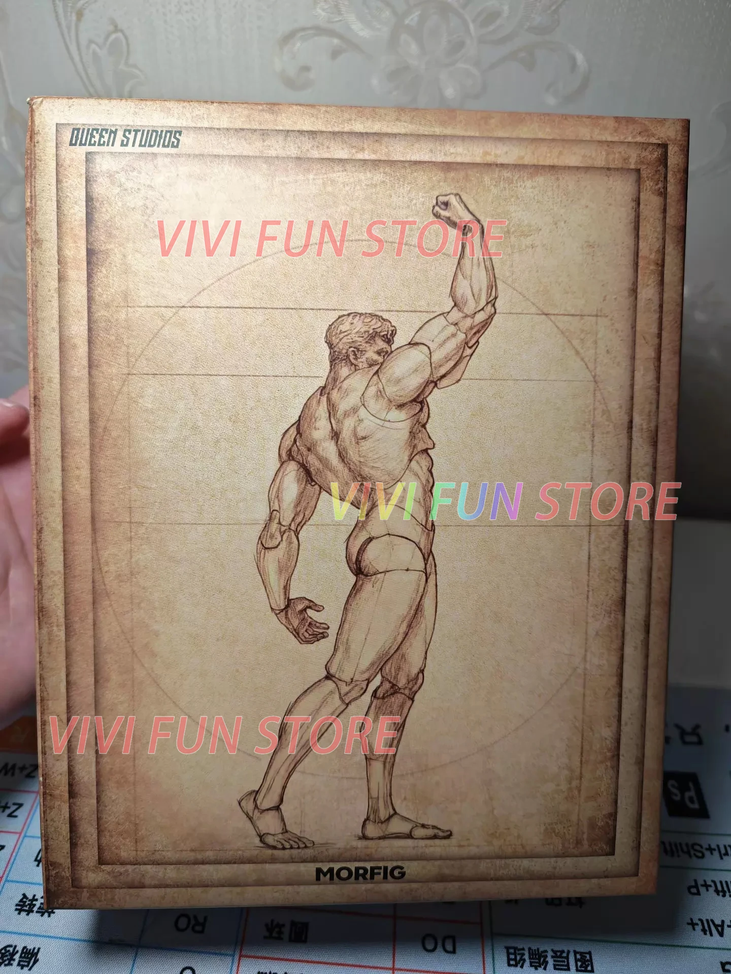 Фото В наличии Оригинальная фигурка INART MORFIG Blank Male Body 1/12 (BlankBody-01) с подвижными суставами, модель для сборки, QUEEN STUDIOS WF №4