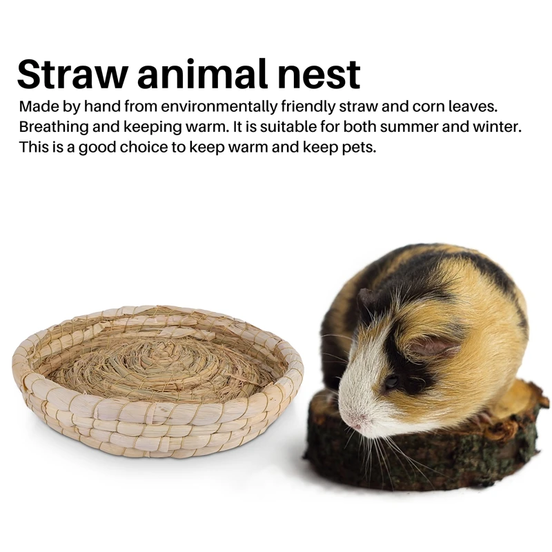 Птичье гнездо ручной работы кукурузные листья и соломенная инкубационная