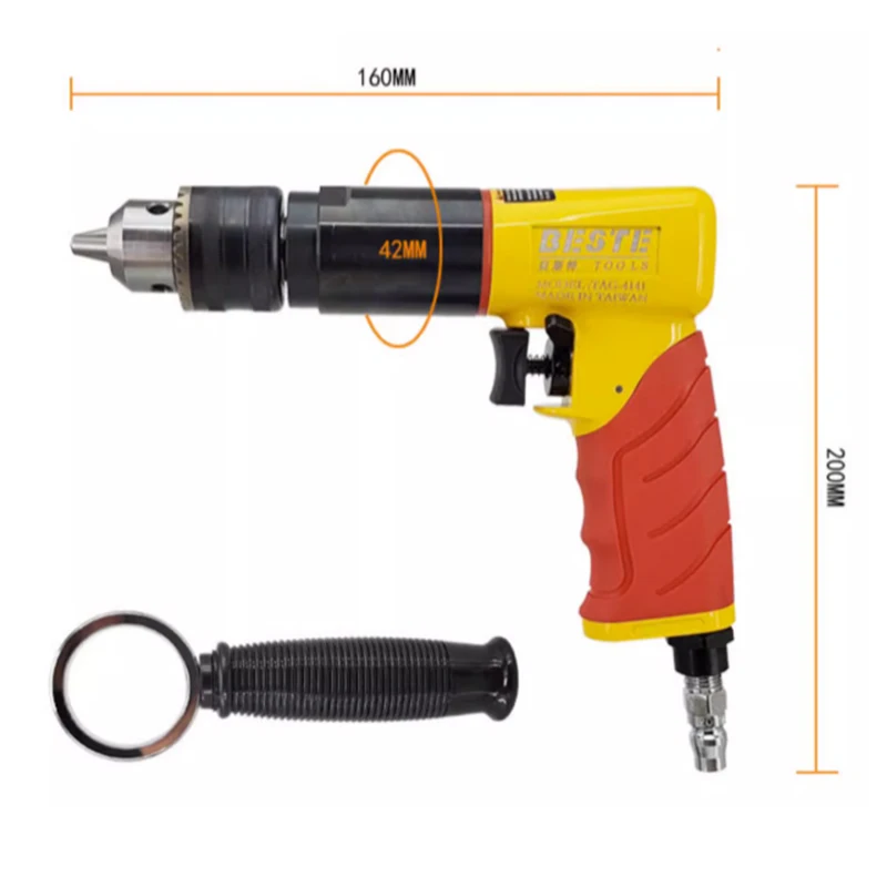 Лучшая этикетка-4141 пневматическая Пистолетная дрель 13 мм высокомощная 1/2