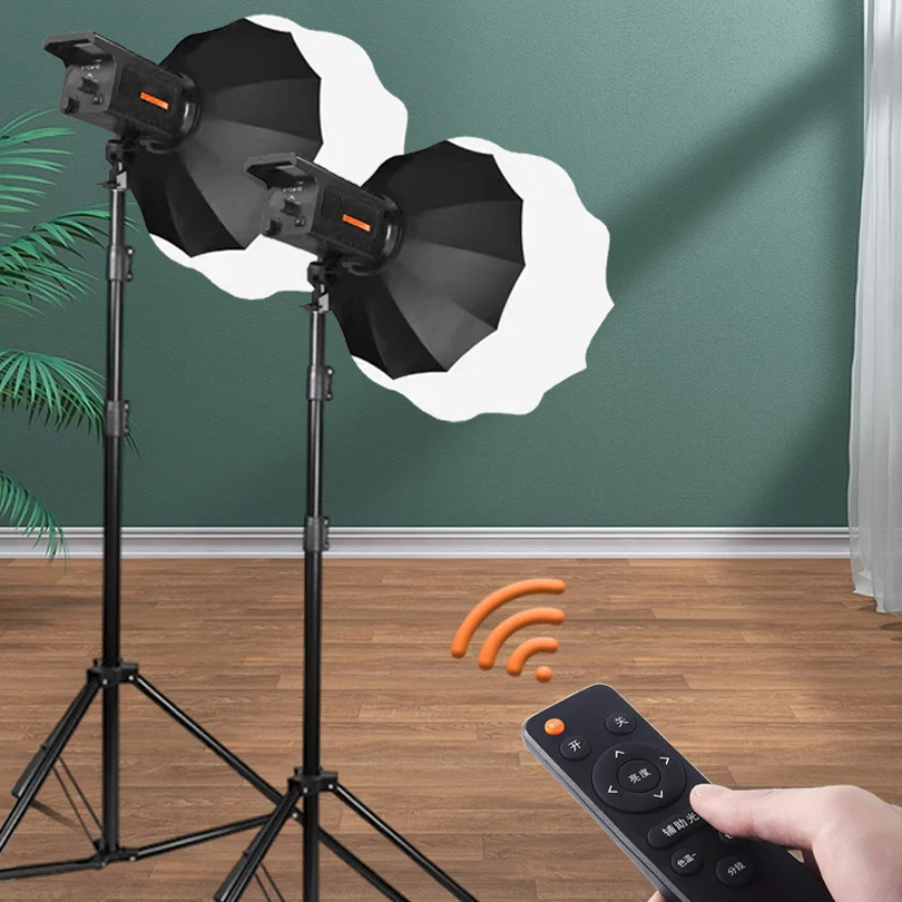 Лампа для фотостудии 3 цвета 150 Вт с пультом ДУ