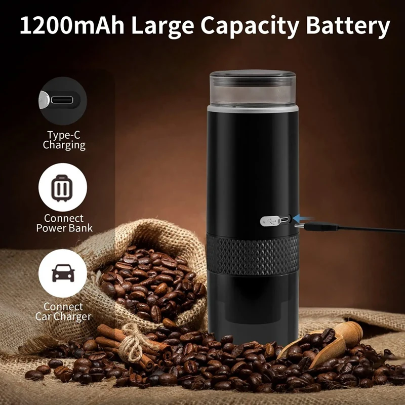 Coffee Maker Electric Capsule Ground Brewer Portable Machine Fit Powder And