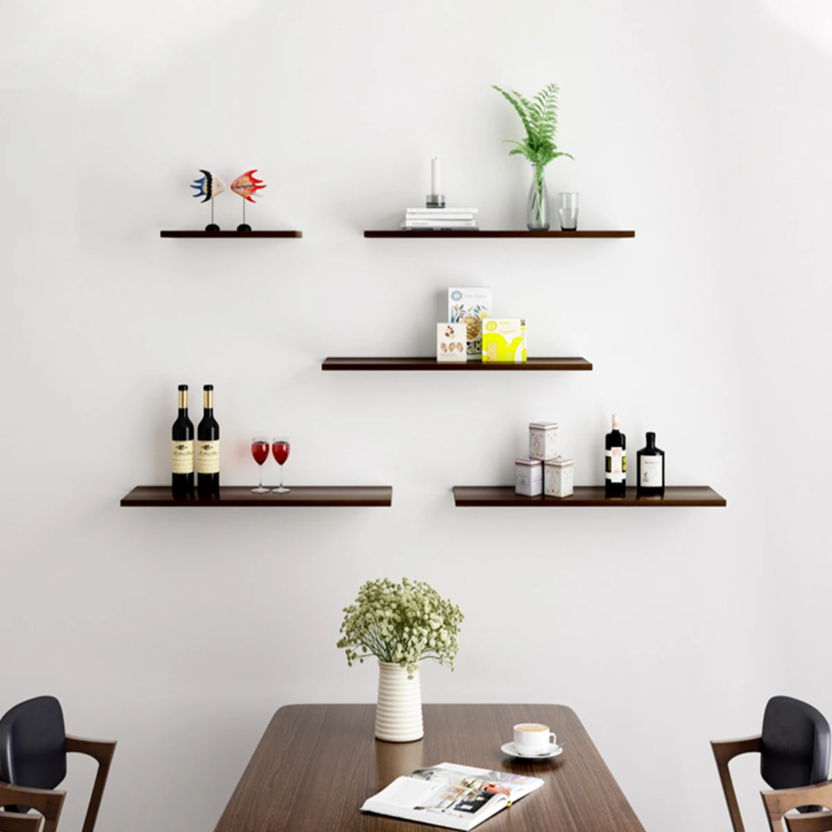 3 шт. настенные деревянные полки сделай сам деревянный цветочный горшок Книжная