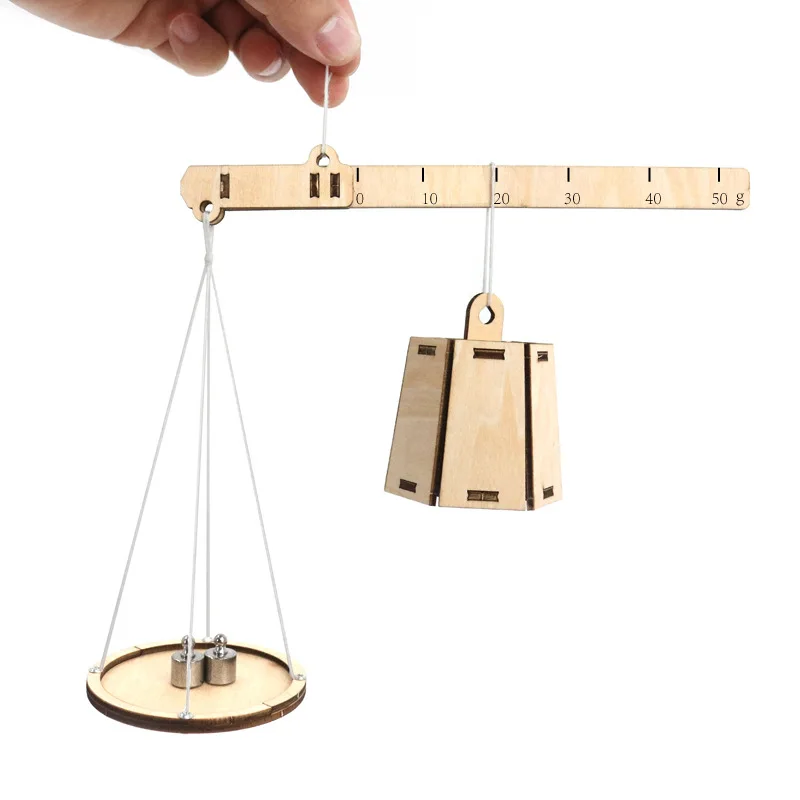 

Diy Wooden Steel Scale Hand-assembled Model Technology Small Production Science Experiment Children Primary School Students