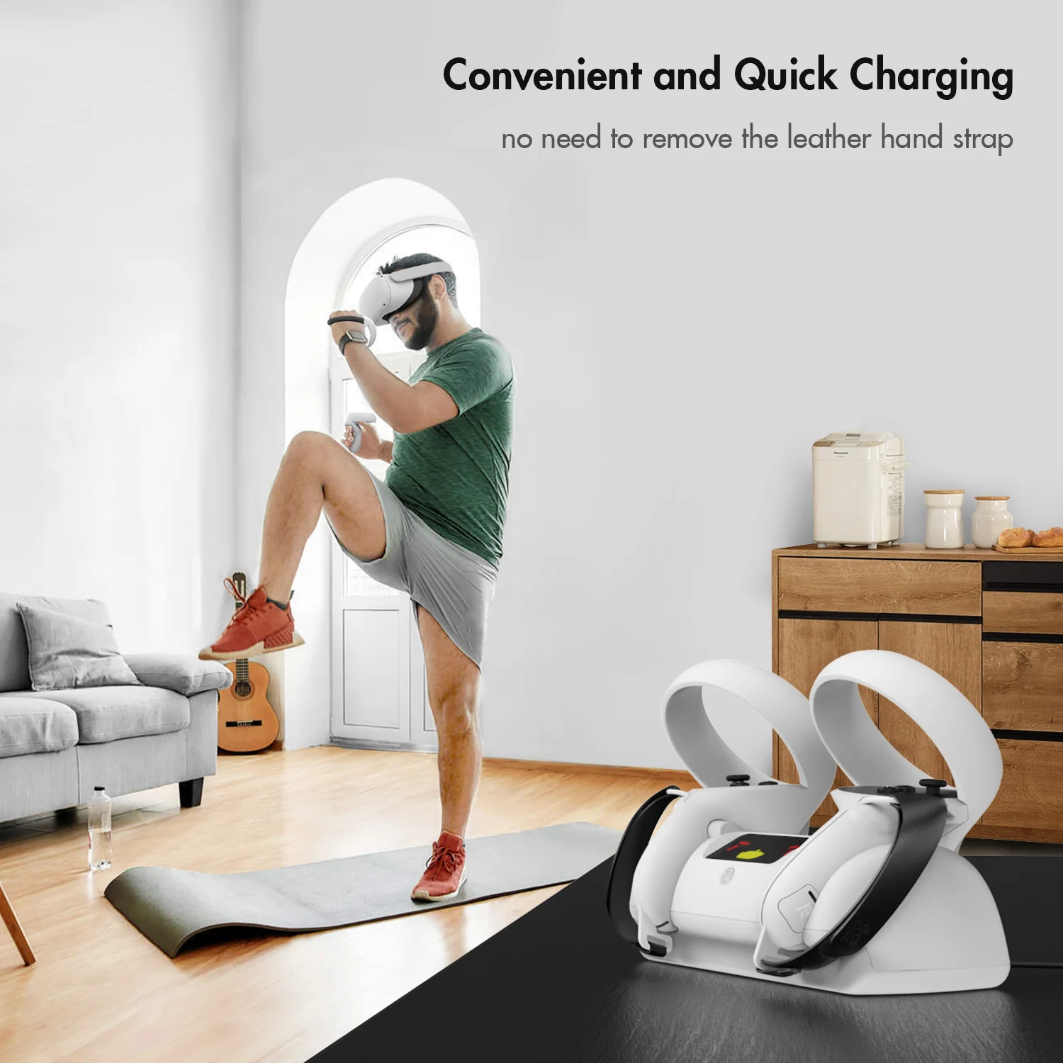 Charging Dock for Oculus Quest 2 VR Headset Virtual Reality Glasses Stand Touch Controller Holder for Oculus Quest 2 Accessories