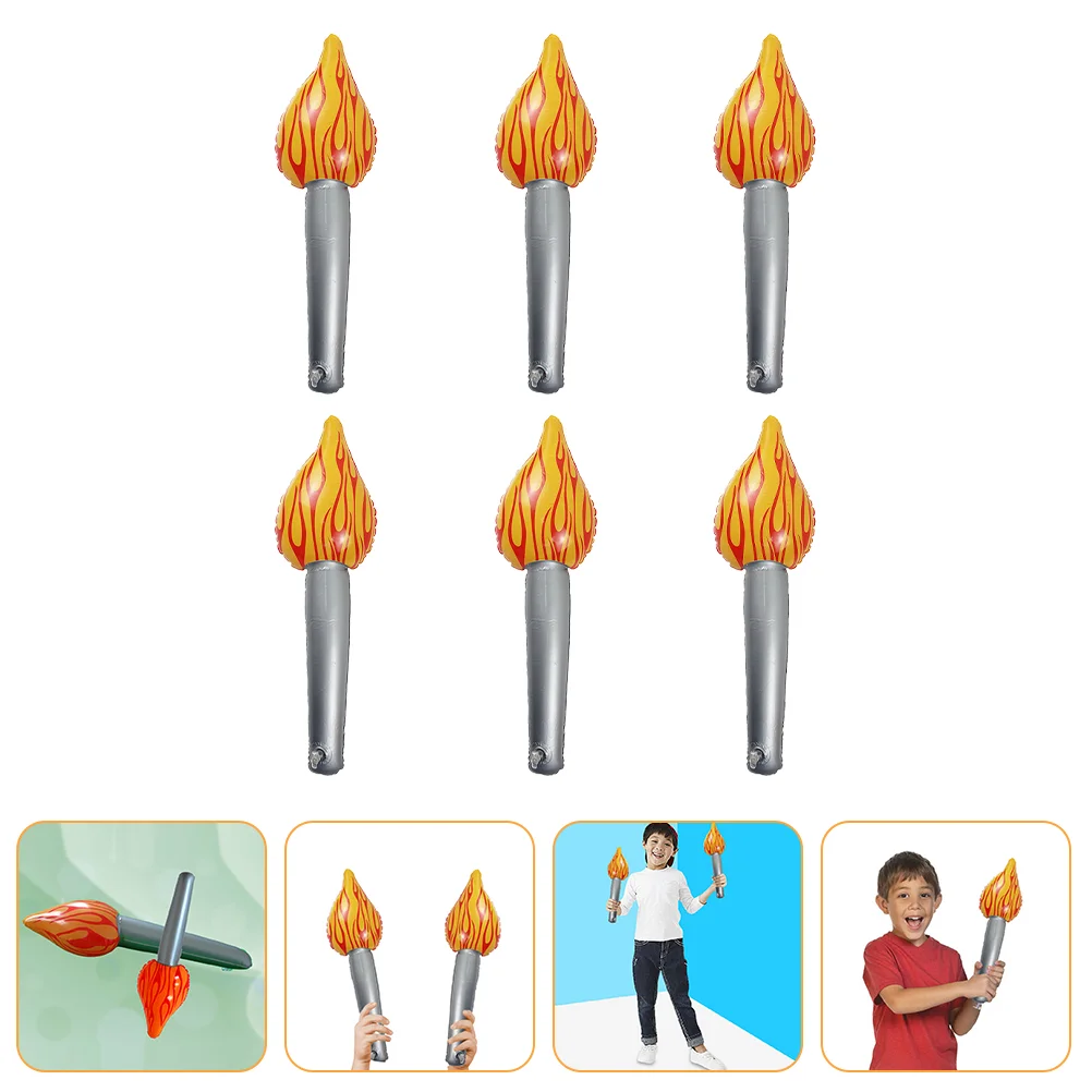 

Inflatable Torch Multipurpose Children Performance Tool Kids Plaything Sports Prop Toy
