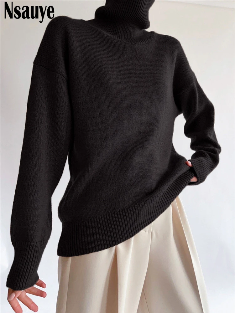 Nsauye Casual Loose Warm Long Sleeve 