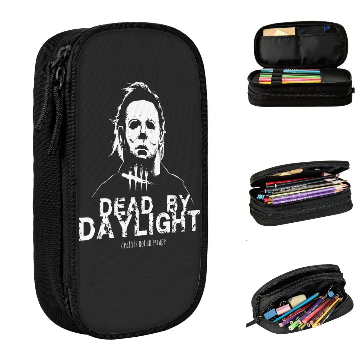 Michael Myers Pencil Case Fun Horror The Videogame Dbd Trapper Killers Game Pen Box Bag School Supplies Gifts Pencilcases