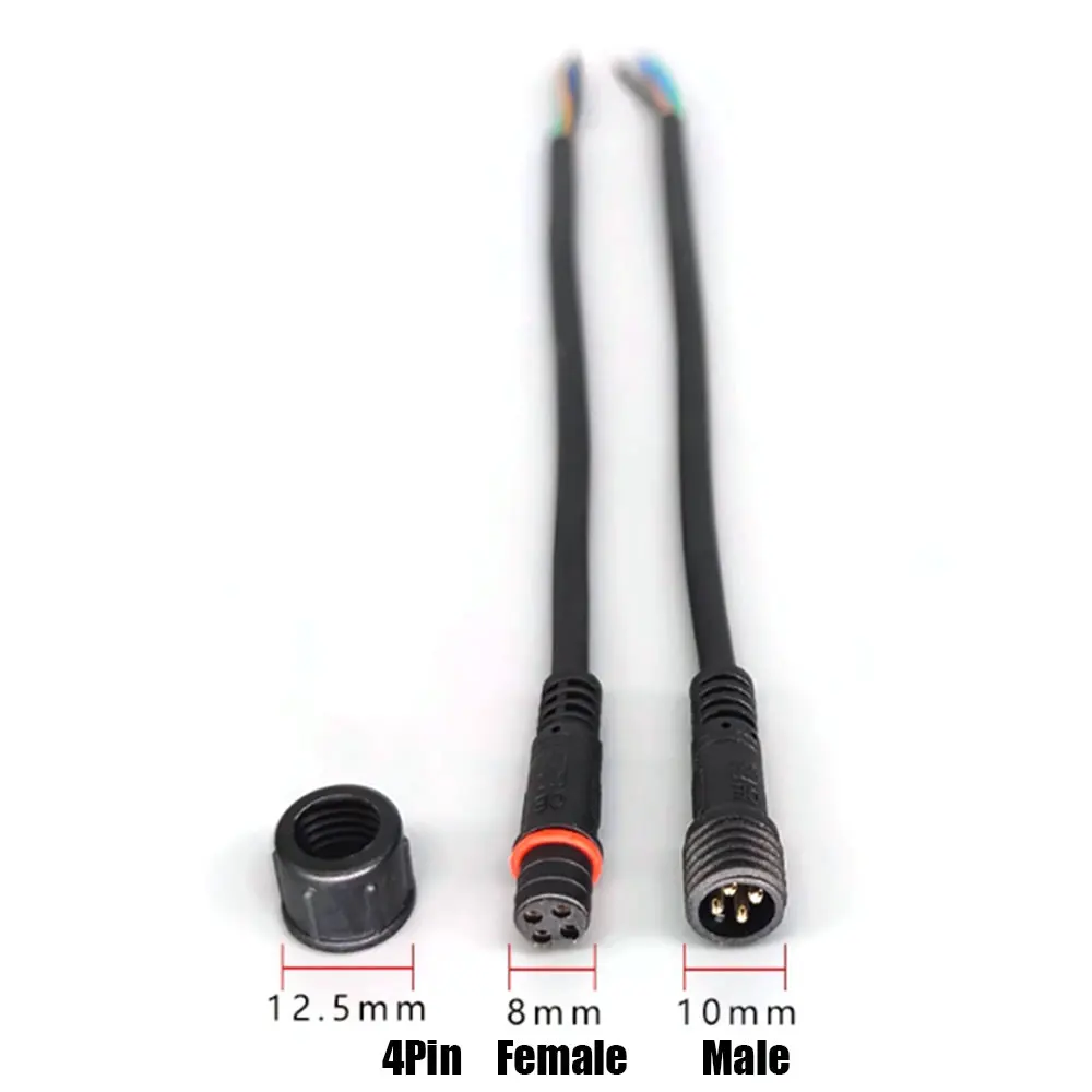 

Водонепроницаемый штыревой разъем, 1 пара, 20 см, 2pin, 3pin, 4pin, 5pin, стандарт IP68, 22AWG