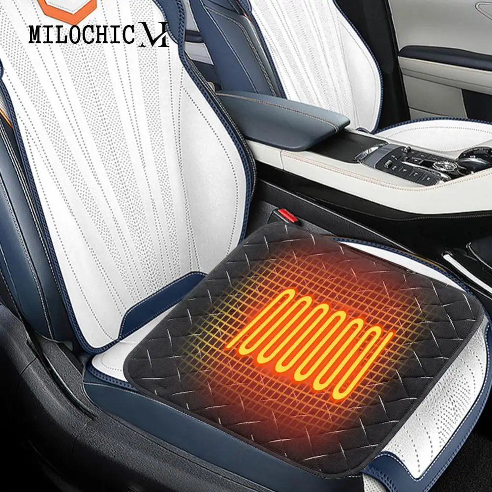 

Electric Seat Cushion Anti-slip Rechargeable Seat Cushion 3 Heat Settings Foldable for Outdoor Sports Camping Fishing