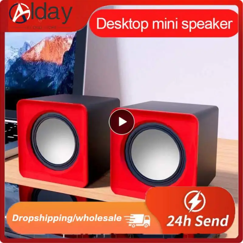 

Adjustable Wired Speaker Surround Sound Universal Loudspeaker Usb Wired Stereo Mobile Phone Subwoofer For Pc Laptop Notebook