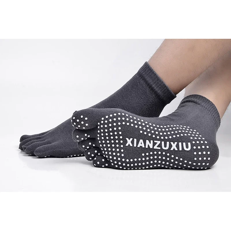 Men Women cotton breathable non-slip socks cotton sports five-finger socks