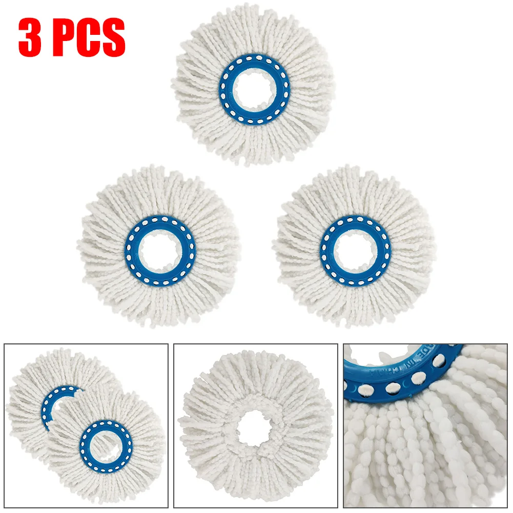 

3pcs Mop Replacement Heads Microfiber Rotating Mop Cloth For Leifheit Disc Mop Accessories Household Cleaning Tool