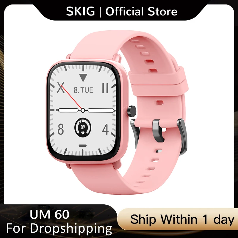 Женские Смарт-часы с прогнозом погоды и уведомлением по Whatsapp водонепроницаемые