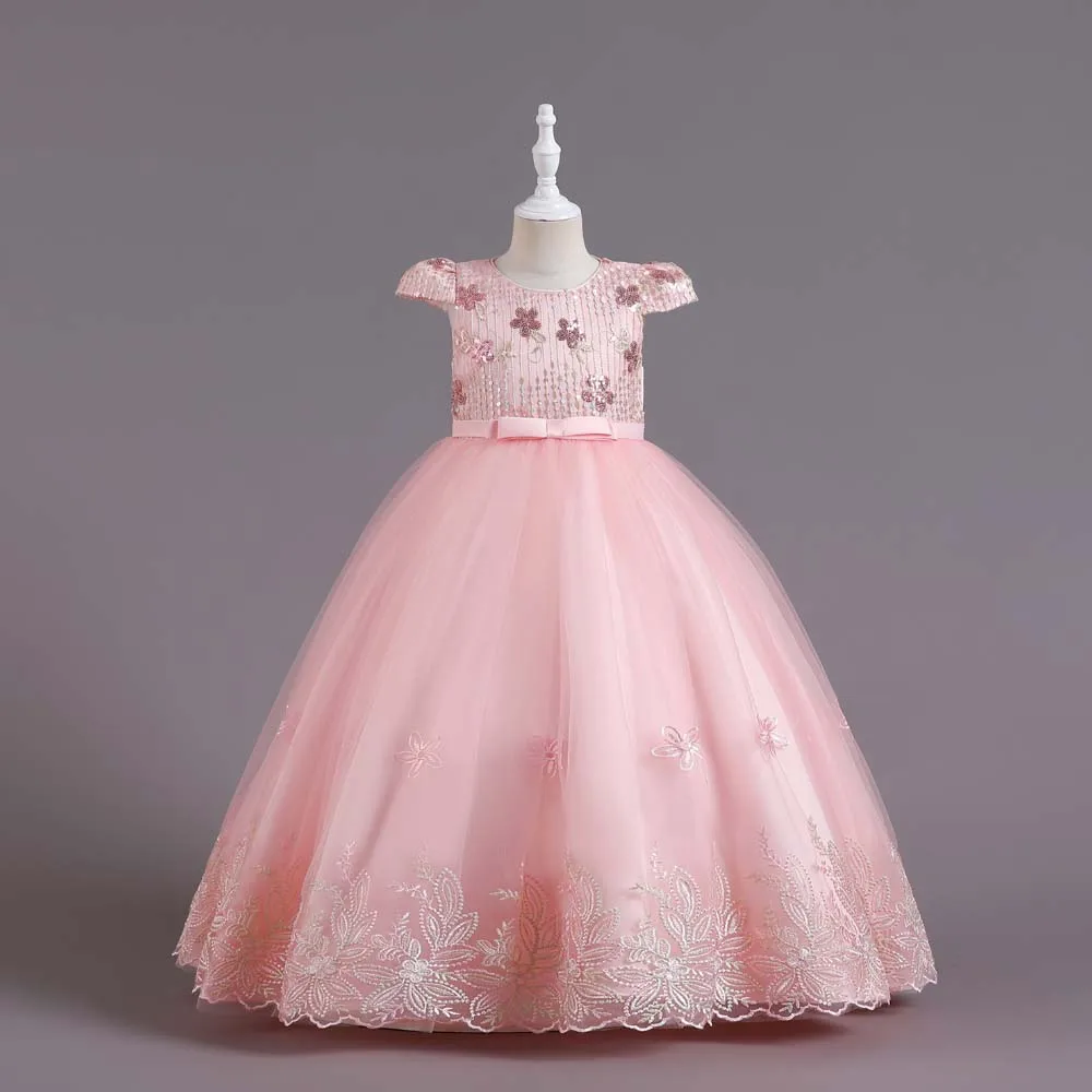 

First Holy Communion For Kids Flying Sleeves Party Evening Wedding Flower Girls Dresses