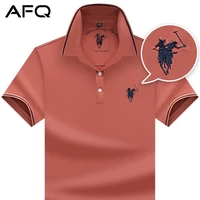 2022 spring and summer mens cotton short sleeved polo shirt plus size mens paul lapel shirt body blood half sleeve tide