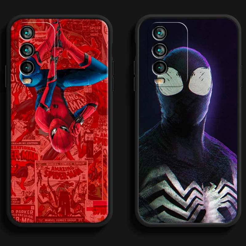 

Marvel Spiderman Phone Cases For Xiaomi Redmi Note 10 10S 10 Pro POCO F3 GT X3 GT M3 Pro X3 NFC Cases Coque Back Cover Soft TPU