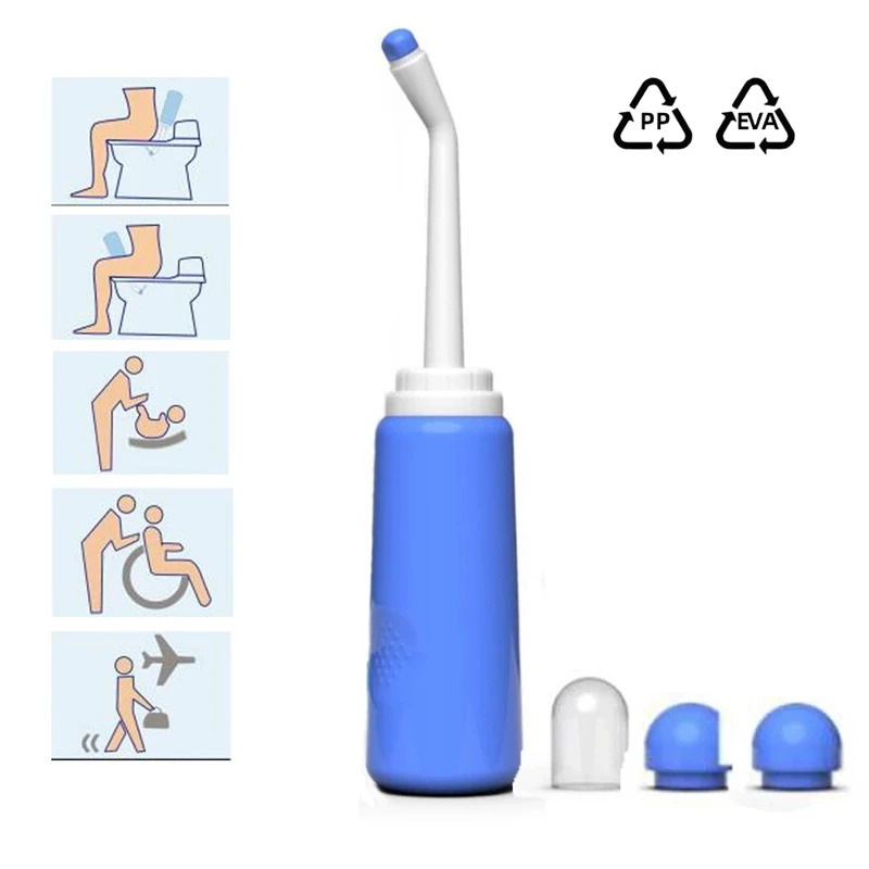 

Handheld Washing Pregnant Sprayer Bidet Portable Long Nozzle Baby 500Ml Large Capacity Toilet Travel Personal Cleaner