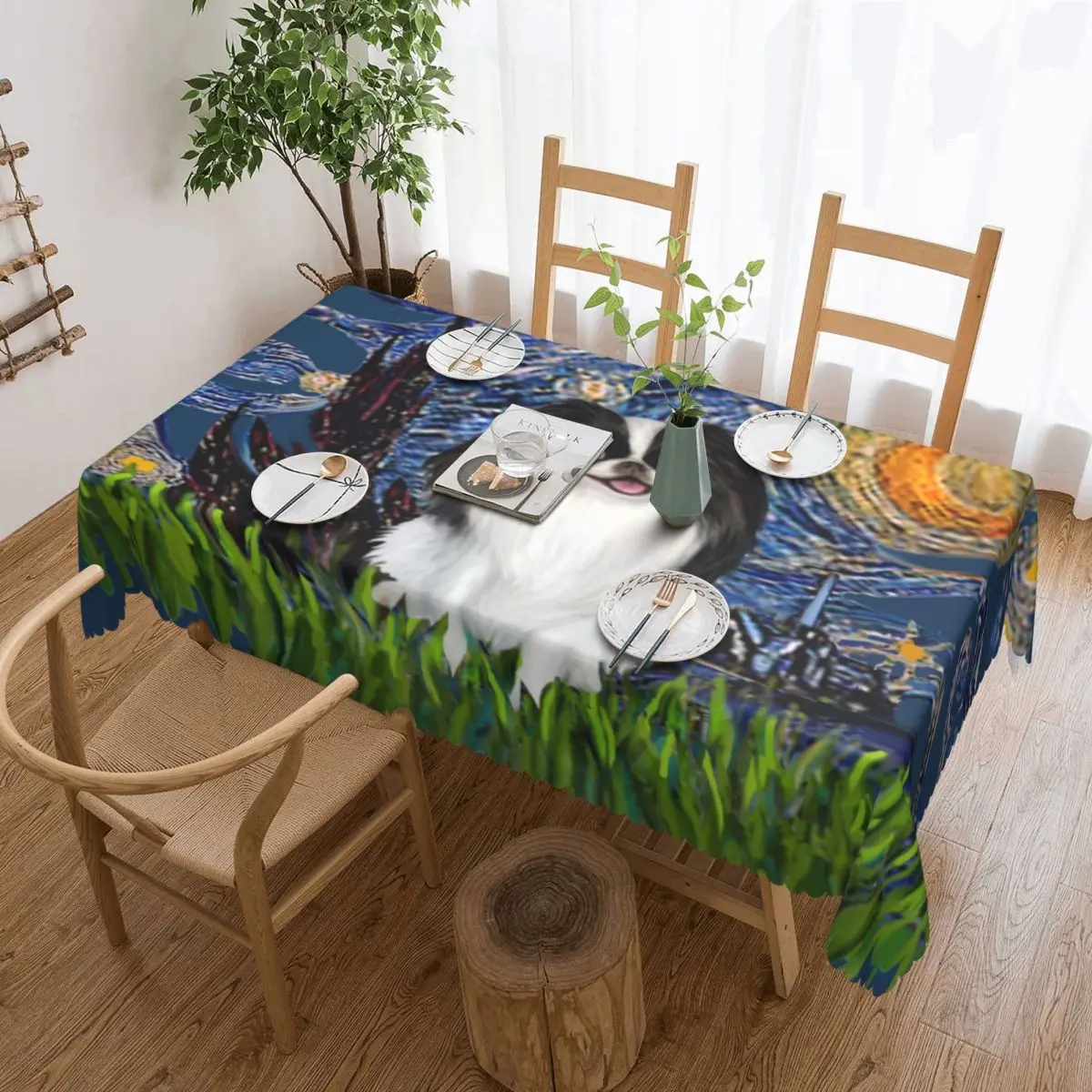 Van Gogh Dog Table Cloth Tablecloth For Dining