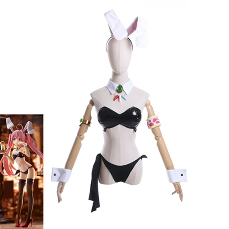 

Anime When I Was Reincarnated It Was Slime The Slime Diaries Milim Nava Cosplay Bunny Costumes Woman Girl Sexy Dress Halloween