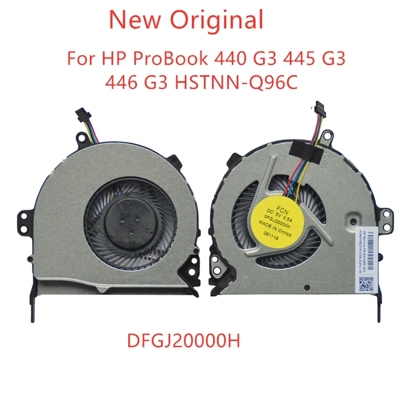 

Новый оригинальный ноутбук, центральный процессор вентилятор охлаждения для HP ProBook 440 G3 445 G3 446 G3 HSTNN-Q96C Fan DFGJ20000H
