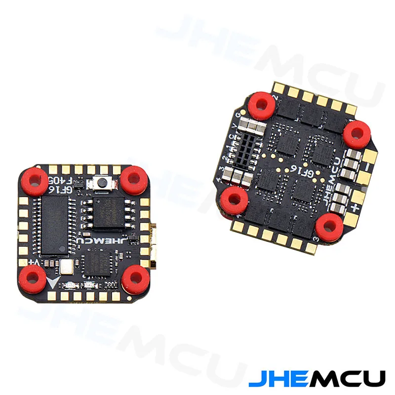 JHEMCU GF16-BMI 16X16mm 2-4S Stack BMI270 F405 Baro OSD BlackBox Flight Controller BLHELIS 13A 4in1 ESC for FPV Micro Drones