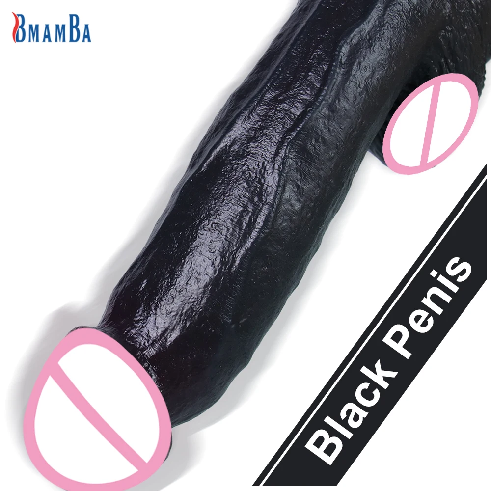 Мягкий Черный Силиконовый Фаллоимитатор С Двойным Пенисом Анальная Секс-игрушка