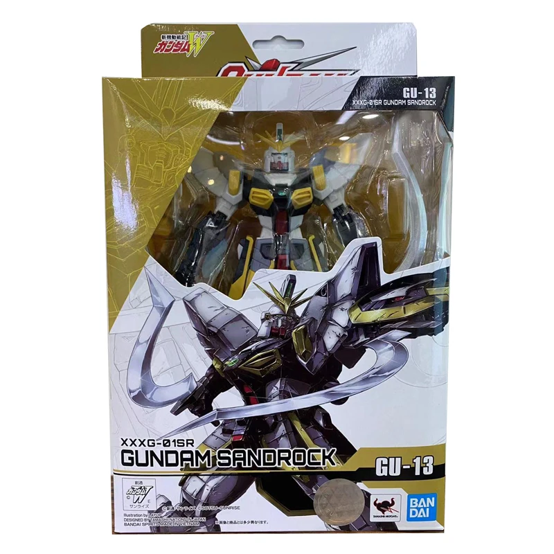 

Anime Figure Original Bandai Gundam GU Gundam Universe XXXG-01SR Gundam Sandrock Model Action Toy Figure Anime Collecting Toys