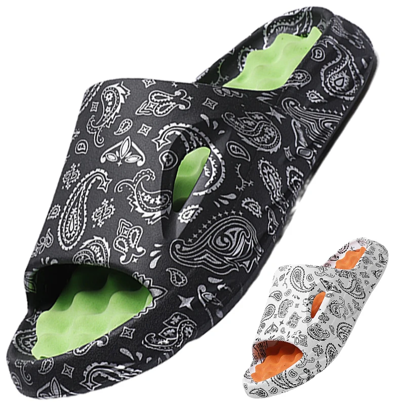36-45 New EVA Unisex Vacation Beach Sandals Travel Leisure Couples Outdoor  Beach Slippers Indoor Home Bathroom Slippers