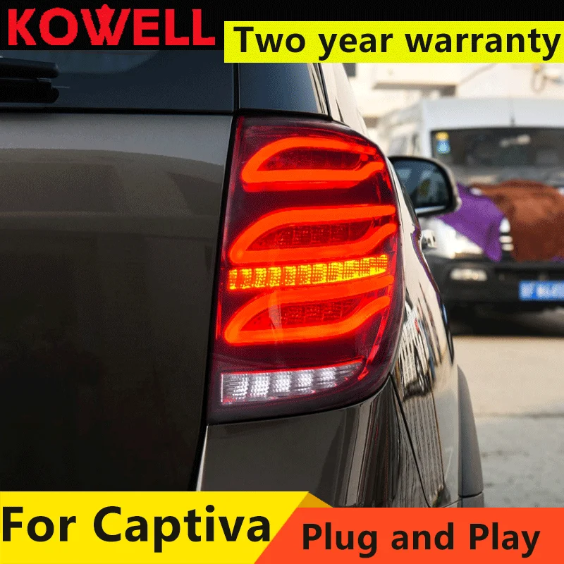 

Автомобильные фары для Captiva 2008-2017 светодиодный задние фары, широкие фары, динамический сигнал поворота, подсветка, модернизация заднего хода и тормоза в сборе