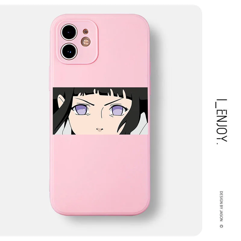 

New Naruto Anime Cartoon For Girl Phone Cases For iPhone 13 12 11 Pro Max Mini XR XS MAX 8 X 7 SE 2022 Soft Silicone Cover Gift