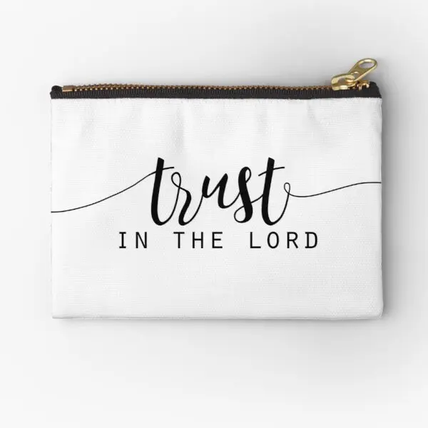 

Christian Quote Zipper Pouches Cosmetic Women Pocket Key Men Panties Socks Wallet Bag Packaging Pure Money Coin Small Storage