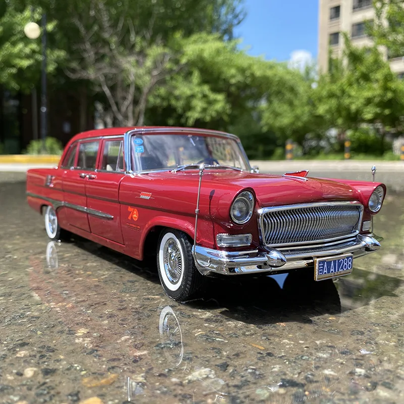 Оригинальная модель автомобиля Century Dragon, модель автомобиля Hongqi CA72 premium 1:18, металлическая модель автомобиля, Коллекционная модель, подарок